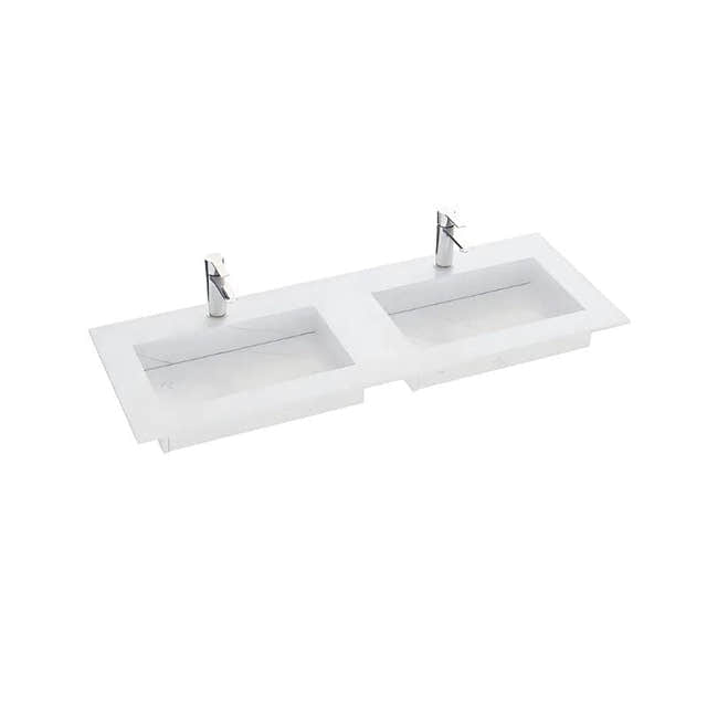 Dansani Inzo Angular Servant mål D45,50cm Eternal Statuario / 120-139cm dobbel Dansani Møbelservant DA-338812512