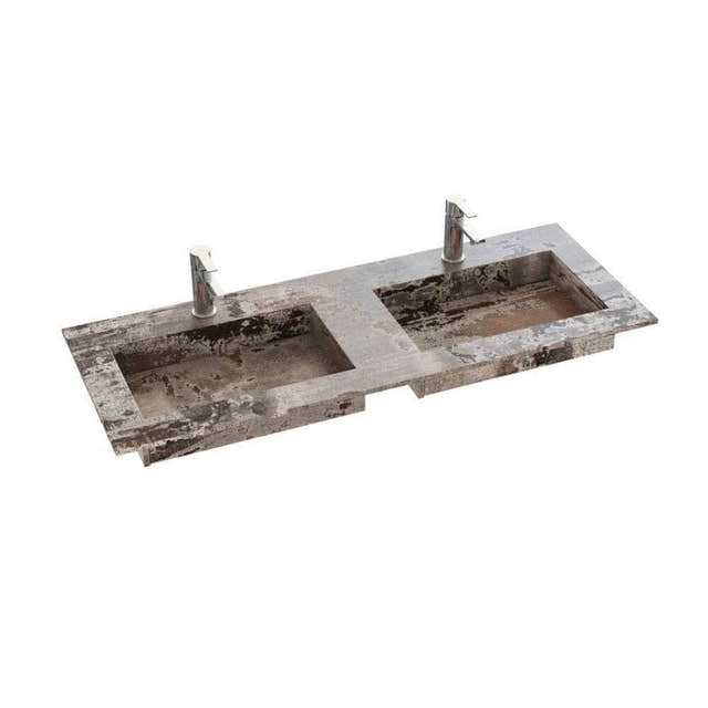 Dansani Inzo Angular Servant mål D45,50cm Trilium / 120-139cm dobbel Dansani Møbelservant DA-338812517