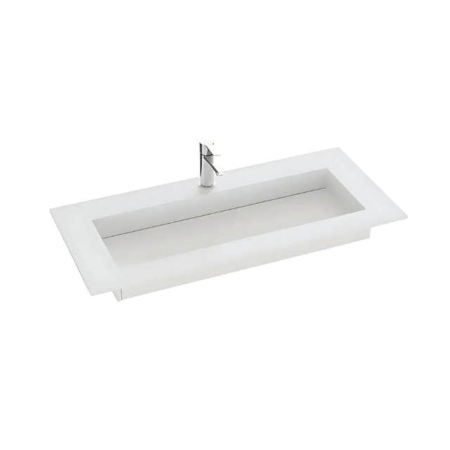 Dansani Inzo Angular Servant Måltilpasset D45,50cm - Silestone Desert Silver / 120-139cm Dansani Møbelservant DA-338812413