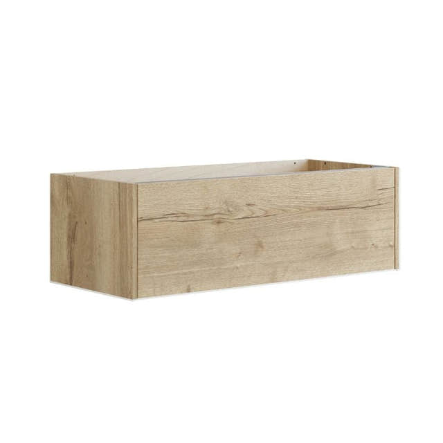 Dansani Inzo Classic Glatt Underskap 1 skuff  B60-120xH32xD44cm Natur eik / 100cm Dansani Sideskap bad DA-T13-1049
