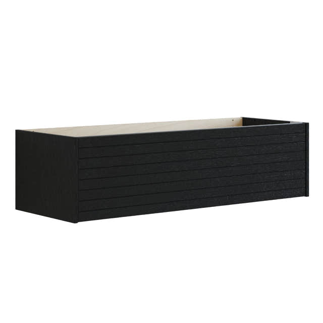 Dansani Inzo Classic Lamel Servantskap 1 skuff B60-120xH32xD44cm Eik noir / 120cm dobbel Dansani Servantskap DA-T05-6044