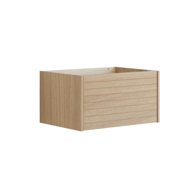 Dansani Inzo Classic Lamel Servantskap 1 skuff B60-120xH32xD44cm Lys eik / 60cm Dansani Servantskap DA-T01-6078