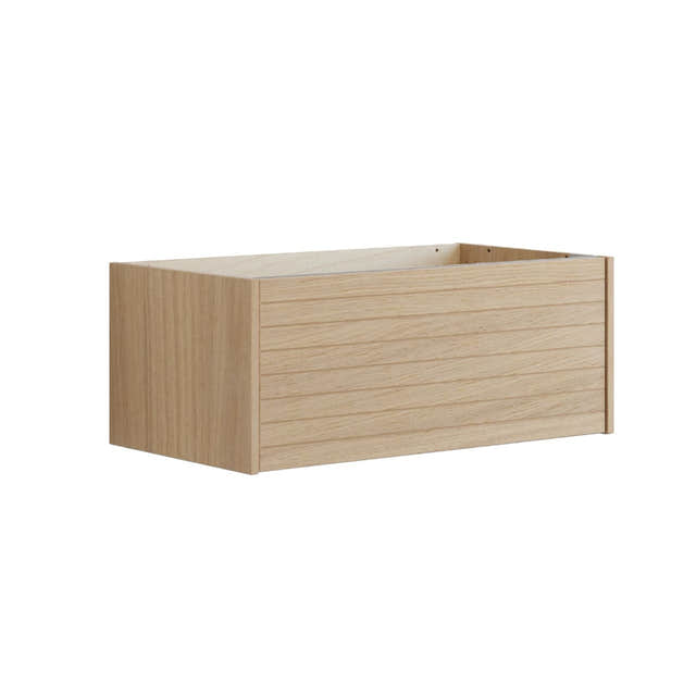 Dansani Inzo Classic Lamel Servantskap 1 skuff B60-120xH32xD44cm Lys eik / 80cm Dansani Servantskap DA-T02-6078