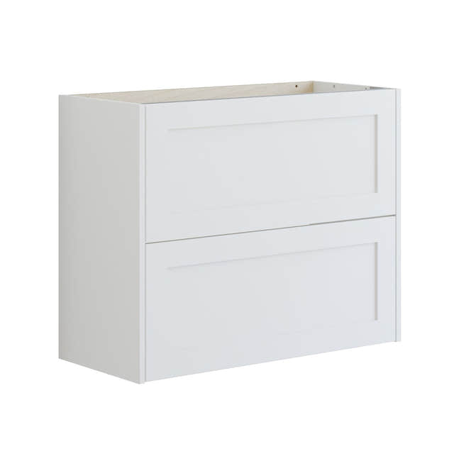 Dansani INZO Classic Ramme Servanstkap Slim med 2 skuff Hvit matt / 80cm Dansani Servantskap DA-T30-3010