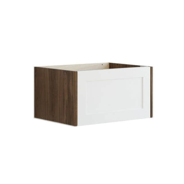 Dansani Inzo Classic Ramme Servantskap 1 skuff Brun eik/hvit matt / 60cm Dansani Servantskap DA-T01-3015