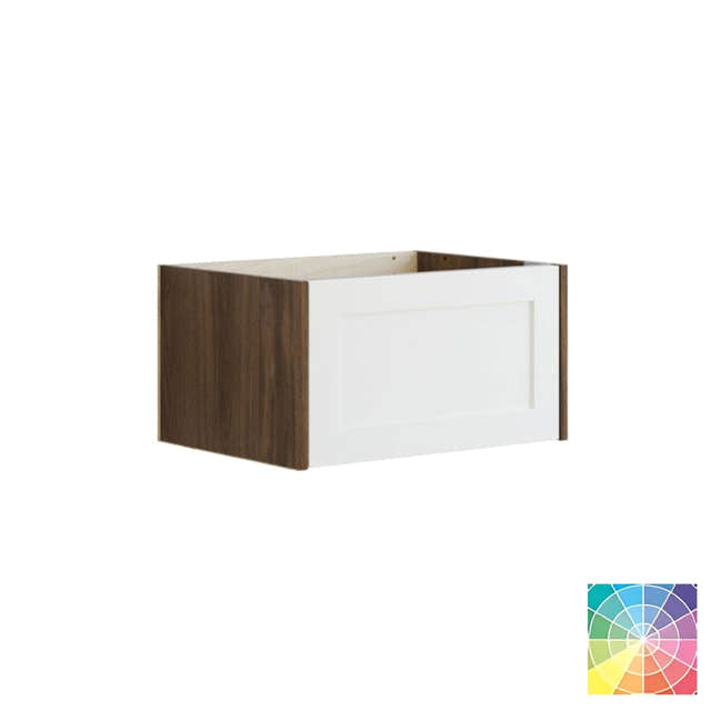 Dansani Inzo Classic Ramme Servantskap 1 skuff Brun eik/NCS farge / 60cm Dansani Servantskap DA-T01-3093