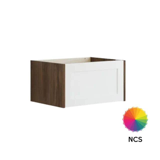 Dansani Inzo Classic Ramme Servantskap 1 skuff Brun eik/NCS farge / 60cm Dansani Servantskap DA-T01-3093