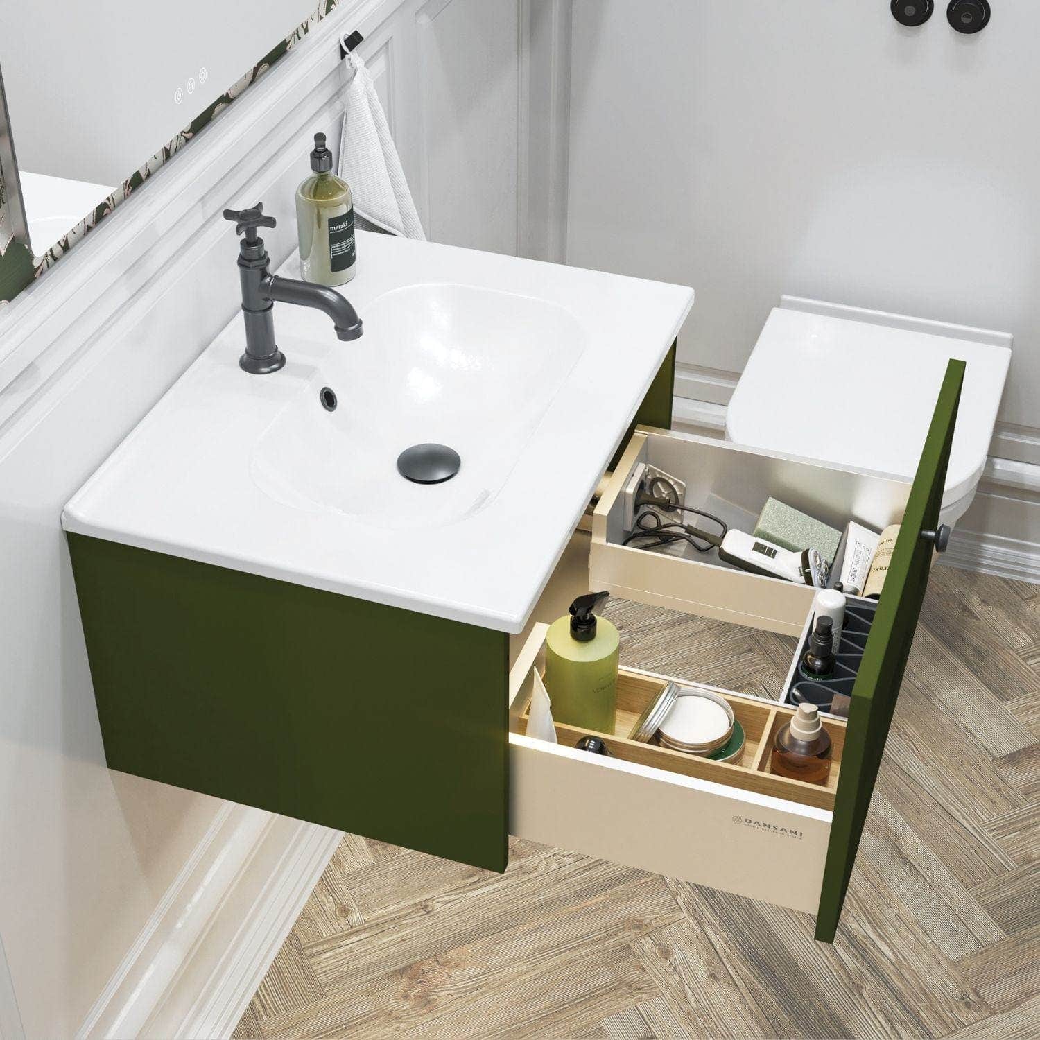 Dansani Inzo Classic Ramme Servantskap 1 skuff Dansani Servantskap