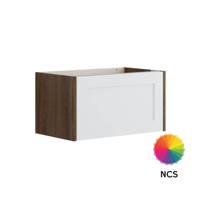 Dansani INZO Classic Ramme Servantskap Slim med 1 skuff Brun eik/NCS farge / 60cm / Ramme Dansani Servantskap DA-T27-3093