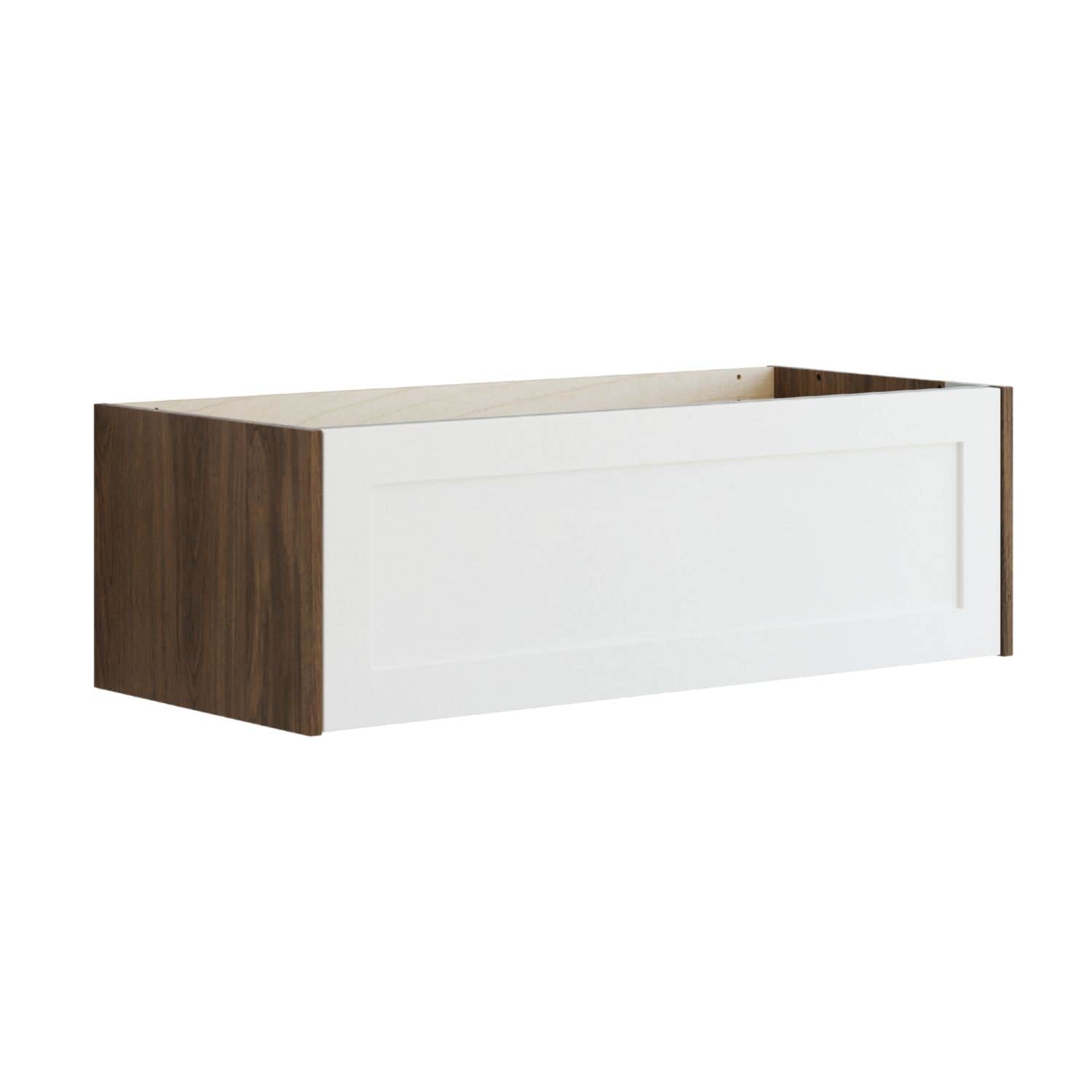 Dansani Inzo Classic Ramme Skap 1 skuff B60-120xH32xD44cm Brun eik/hvit matt / 100cm Dansani Sideskap bad DA-T13-3015