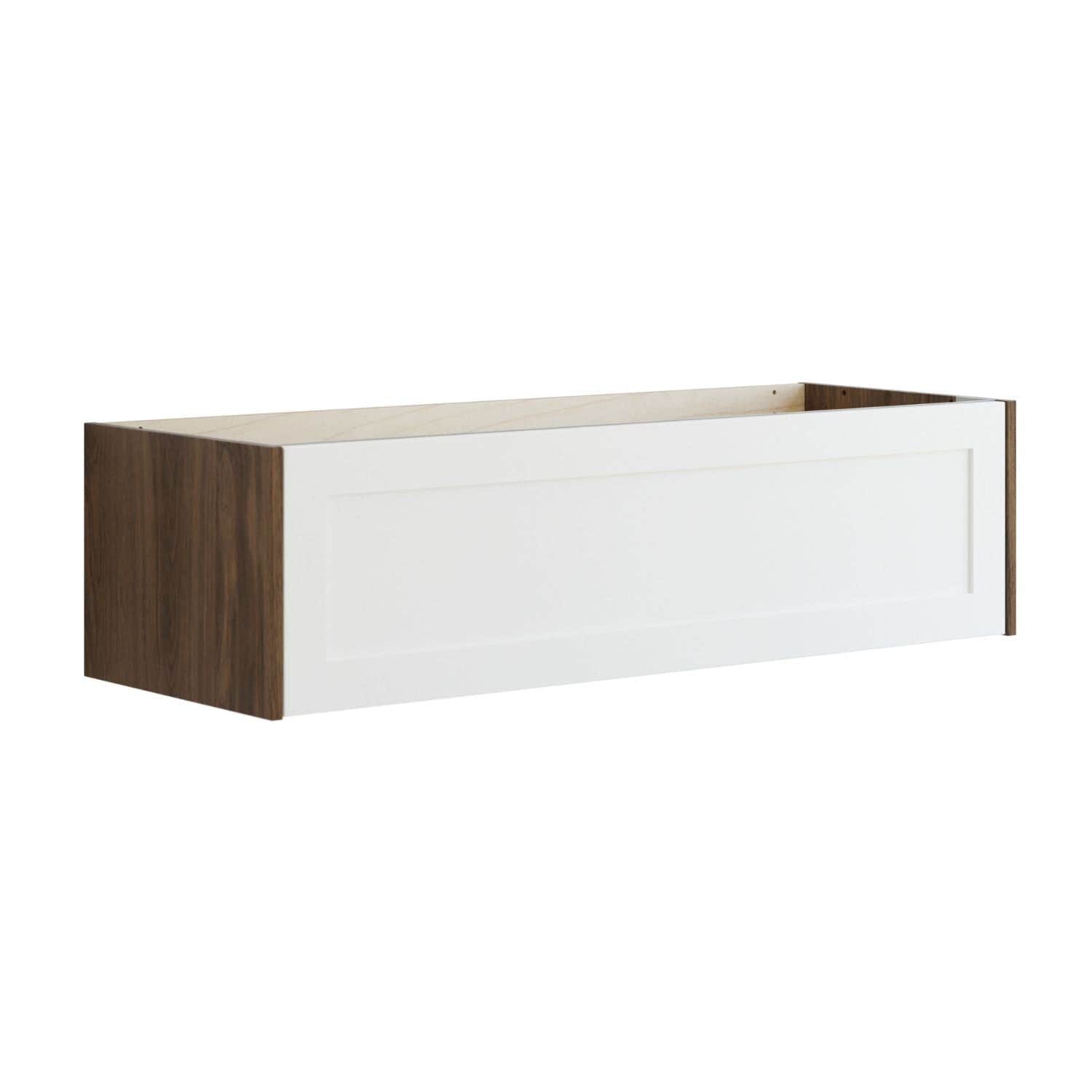 Dansani Inzo Classic Ramme Skap 1 skuff B60-120xH32xD44cm Brun eik/hvit matt / 120cm Dansani Sideskap bad DA-T14-3015