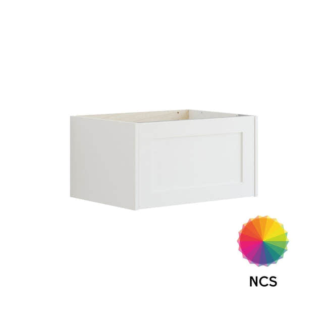 Dansani Inzo Classic Ramme Skap 1 skuff B60-120xH32xD44cm Hvit matt/NCS farge / 60cm Dansani Sideskap bad DA-T11-3091