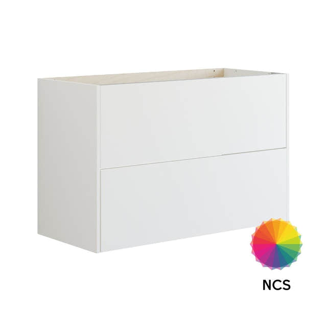 Dansani Inzo Classic Servantskap 2 skuff B60-120xH64xD44cm Glatt / NCS farge / 100cm Dansani Servantskap DA-T08-1099