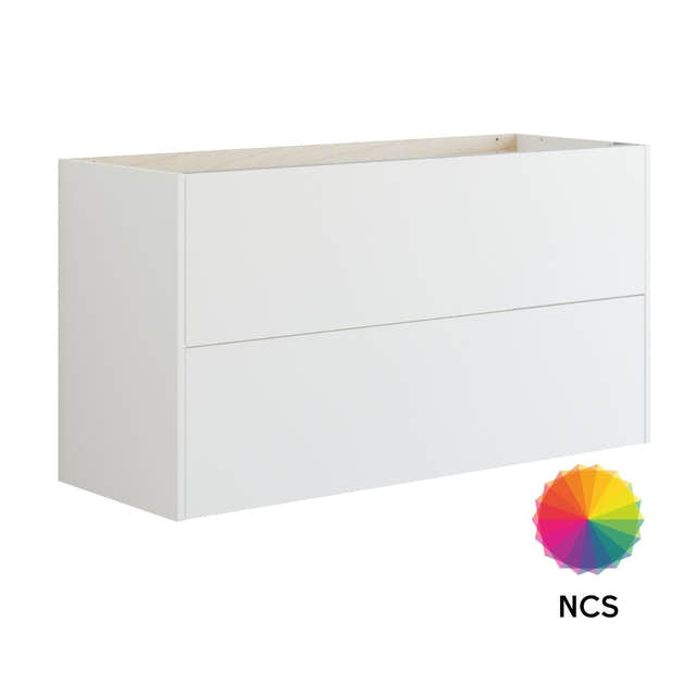 Dansani Inzo Classic Servantskap 2 skuff B60-120xH64xD44cm Glatt / NCS farge / 120cm Dansani Servantskap DA-T09-1099