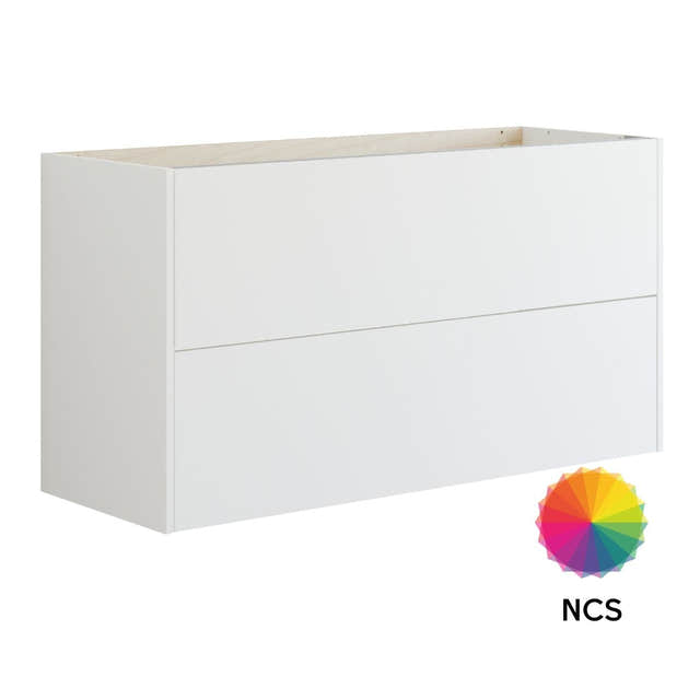 Dansani Inzo Classic Servantskap 2 skuff B60-120xH64xD44cm Glatt / NCS farge / 120cm dobbel Dansani Servantskap DA-T10-1099