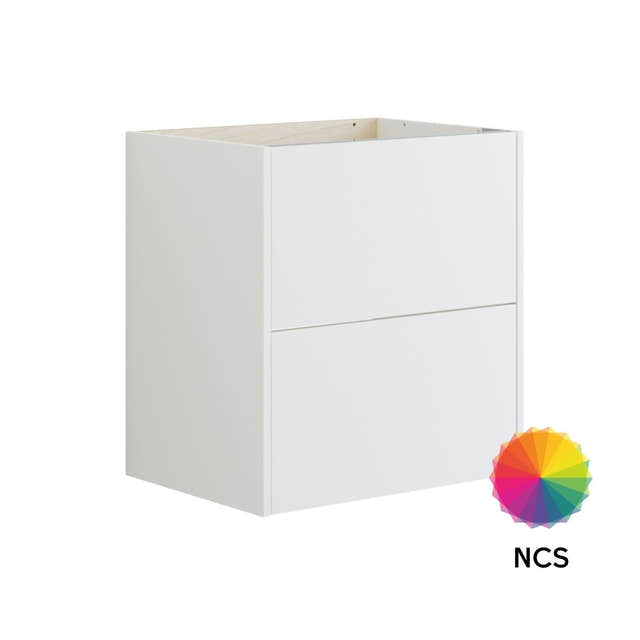 Dansani Inzo Classic Servantskap 2 skuff B60-120xH64xD44cm Glatt / NCS farge / 60cm Dansani Servantskap DA-T06-1099