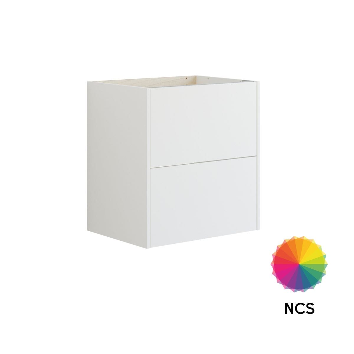 Dansani Inzo Classic Servantskap 2 skuff B60-120xH64xD44cm Glatt / NCS farge / 60cm Dansani Servantskap DA-T06-1099