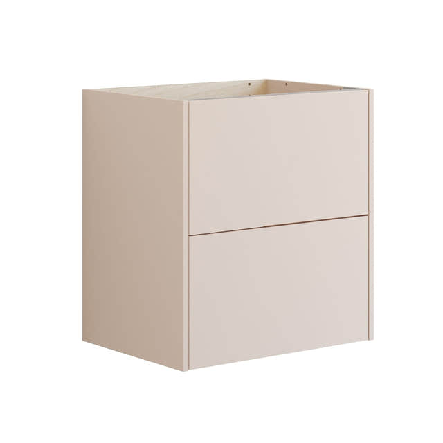 Dansani Inzo Classic Servantskap 2 skuff B60-120xH64xD44cm Glatt / Sand matt / 60cm Dansani Servantskap DA-T06-1034