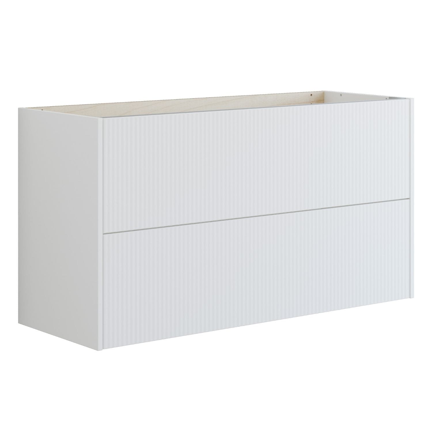 Dansani Inzo Classic Servantskap 2 skuff B60-120xH64xD44cm Stripet / Hvit matt / 120cm Dansani Servantskap DA-T09-N010