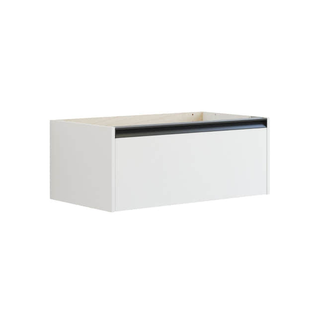 Dansani Inzo Classic Servantskap med Integrert Grep 1 skuff B60-120xH32xD44cm Hvit matt / 80cm Dansani Servantskap DA-T02-7010