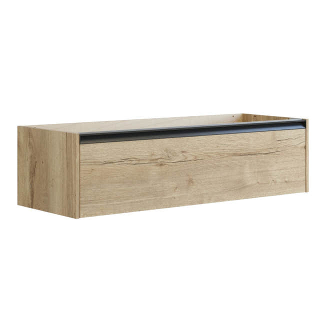 Dansani Inzo Classic Servantskap med Integrert Grep 1 skuff B60-120xH32xD44cm Natur eik / 120cm dobbel Dansani Servantskap DA-T05-7049