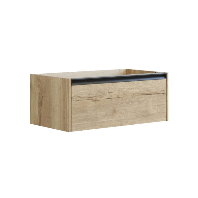 Dansani Inzo Classic Servantskap med Integrert Grep 1 skuff B60-120xH32xD44cm Natur eik / 80cm Dansani Servantskap DA-T02-7049