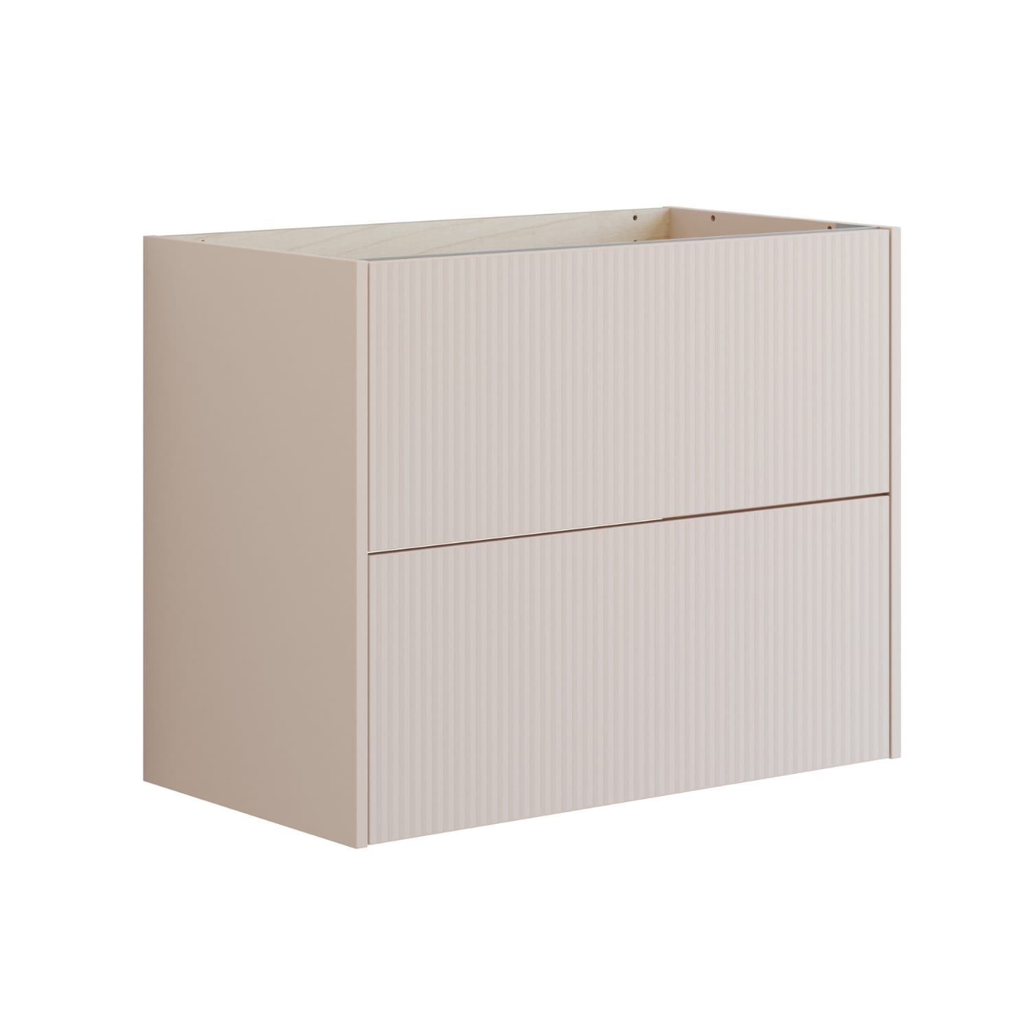 Dansani INZO Classic Skap 2 skuff B60-120xH64xD44cm Sand matt / 80cm / Stripet Dansani Sideskap bad DA-T16-N034