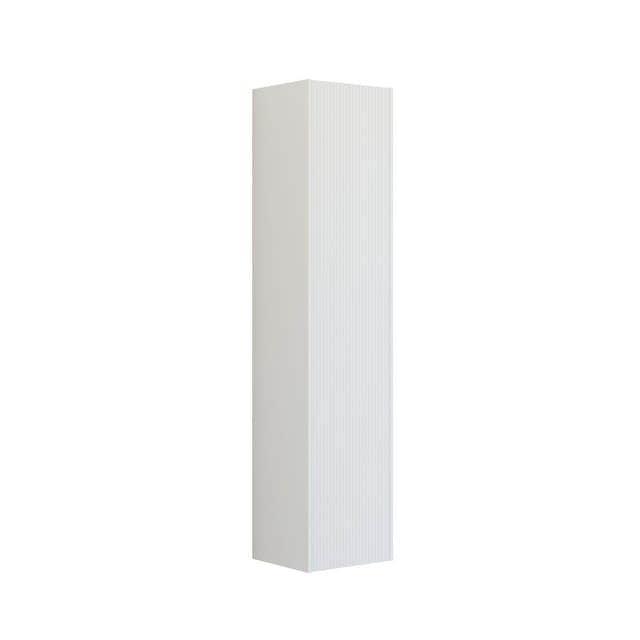 Dansani INZO Classic Stripet Høyskap Slim 1 dør Hvit matt / 40cm / Versjon B høyre hengslet Dansani Høyskap bad DA-T21-N110