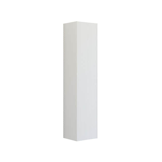 Dansani INZO Classic Stripet Høyskap Slim 1 dør Hvit matt / 40cm / Versjon C høyre hengslet Dansani Høyskap bad DA-T22-N110