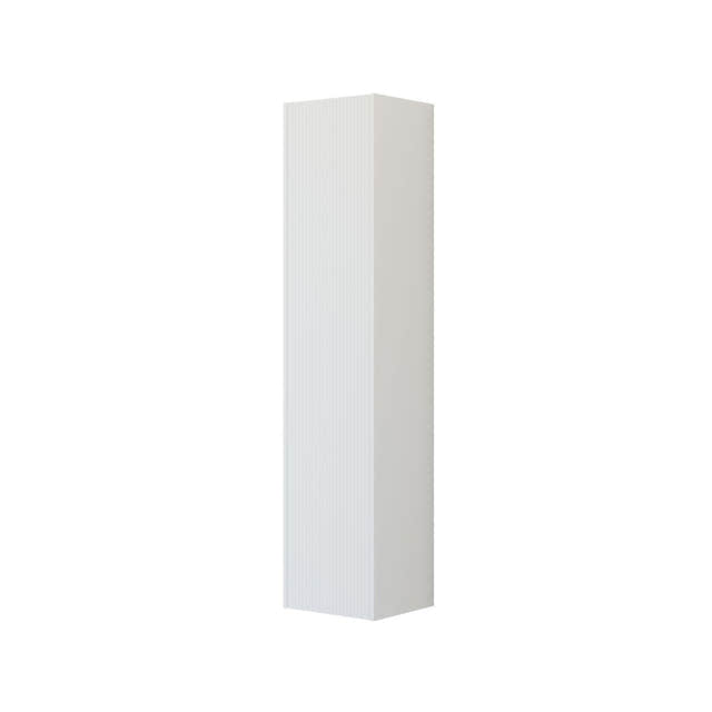 Dansani INZO Classic Stripet Høyskap Slim 1 dør Hvit matt / 40cm / Versjon C venstre hengslet Dansani Høyskap bad DA-T22-N210