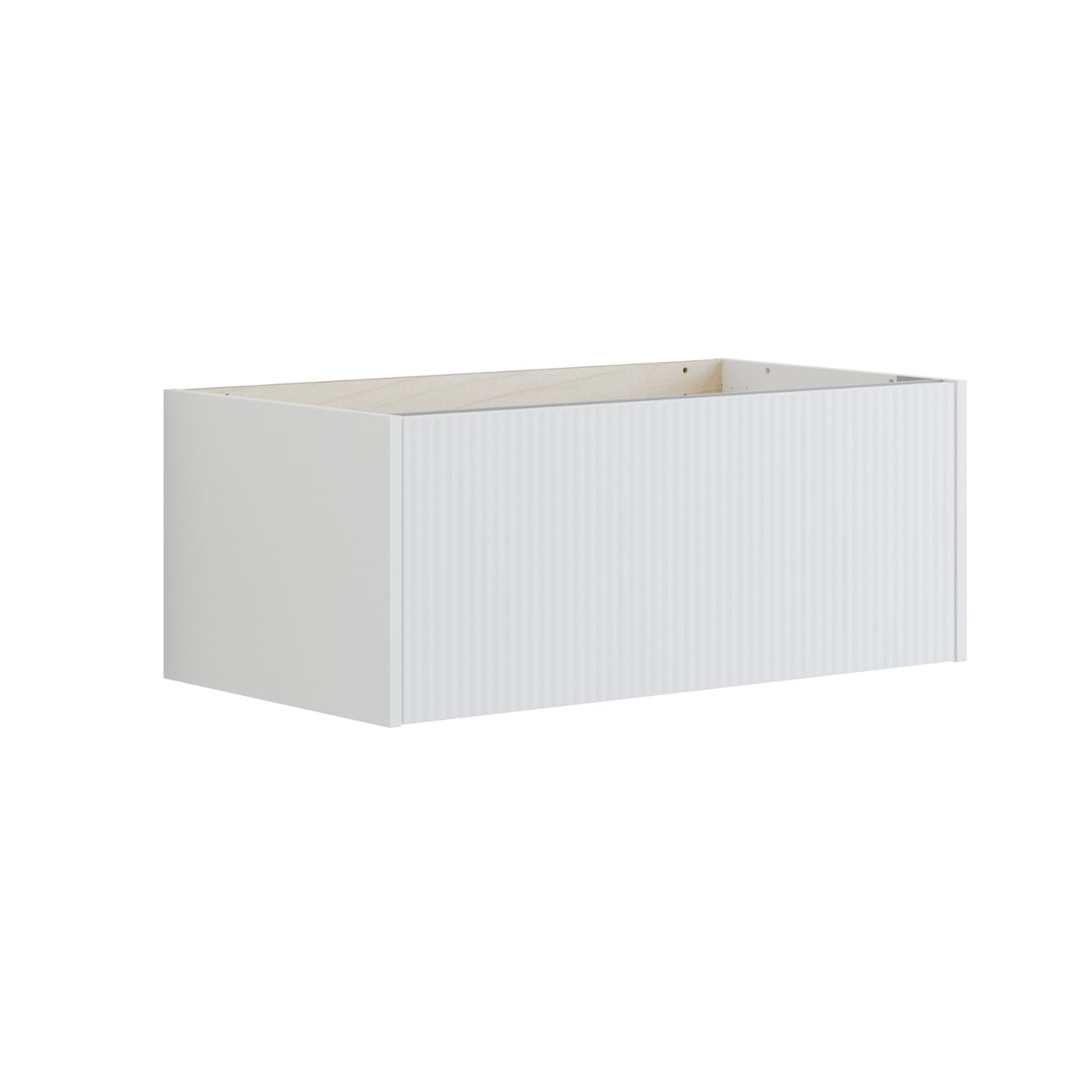 Dansani Inzo Classic Underskap 1 skuff  B60-120xH32xD44cm Hvit matt / 80cm / Stripet Dansani Sideskap bad DA-T12-N010
