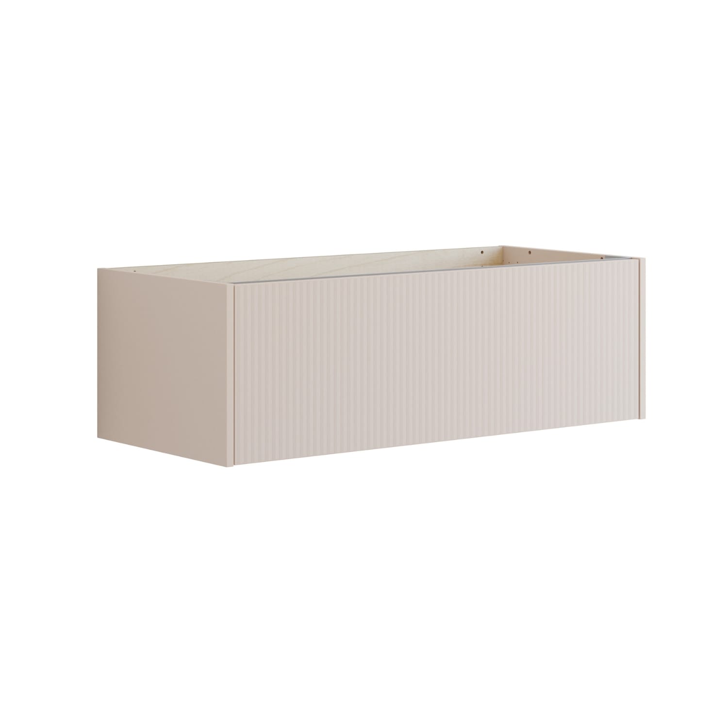 Dansani Inzo Classic Underskap 1 skuff  B60-120xH32xD44cm Sand matt / 100cm / Stripet Dansani Sideskap bad DA-T13-N034