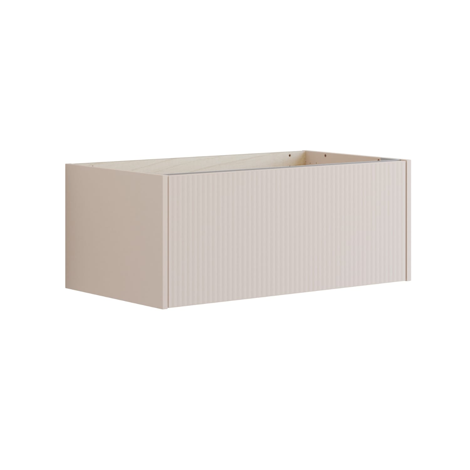 Dansani Inzo Classic Underskap 1 skuff  B60-120xH32xD44cm Sand matt / 80cm / Stripet Dansani Sideskap bad DA-T12-N034
