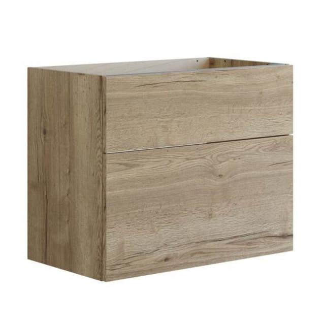 Dansani Inzo Glatt Servantskap 2 skuff ekstra høy underskuff Natur eik / 80cm Dansani Servantskap DA-U25-1049