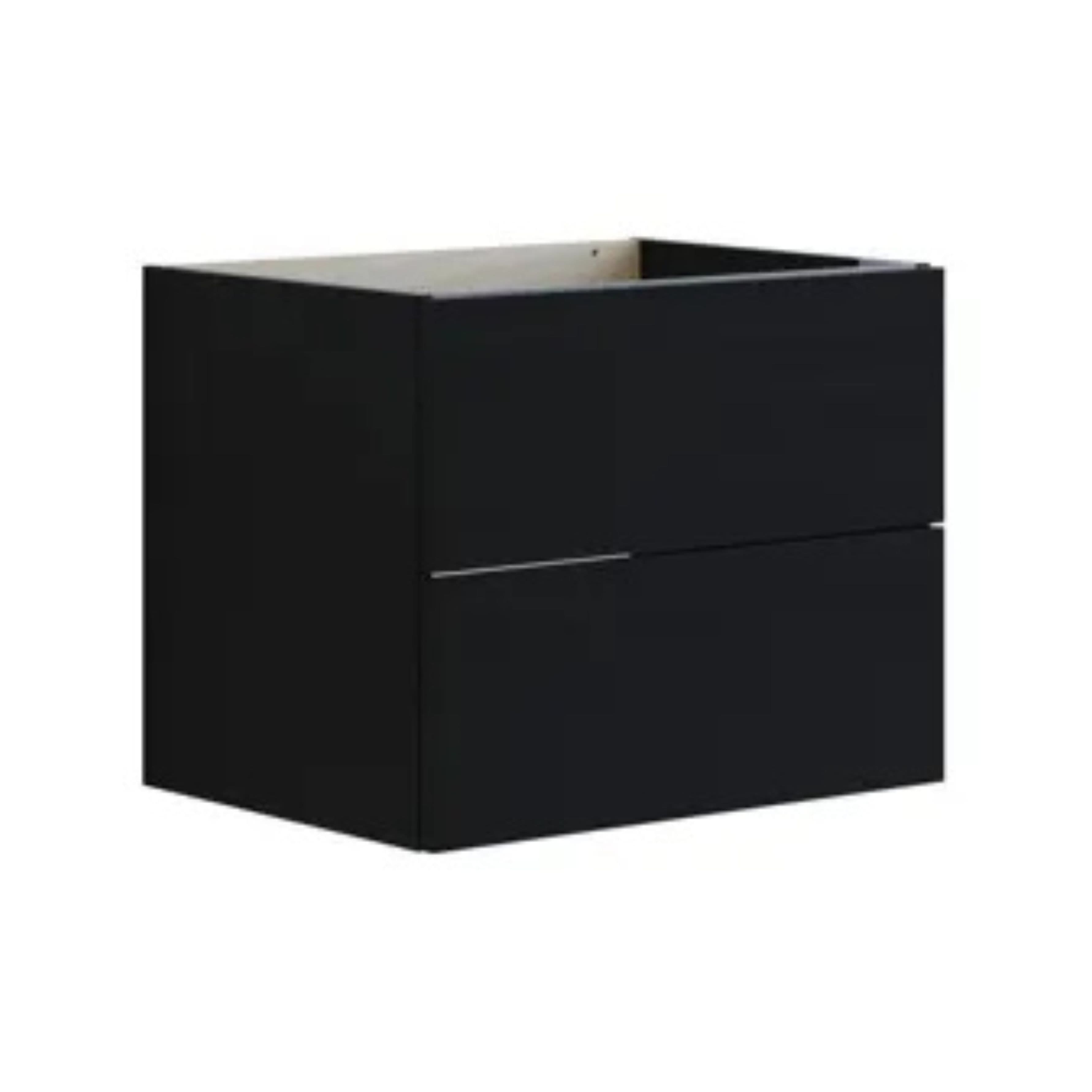 Dansani Inzo Glatt Servantskap 2 skuff H48 Svart eik / 60cm Dansani Servantskap DA-U19-1050