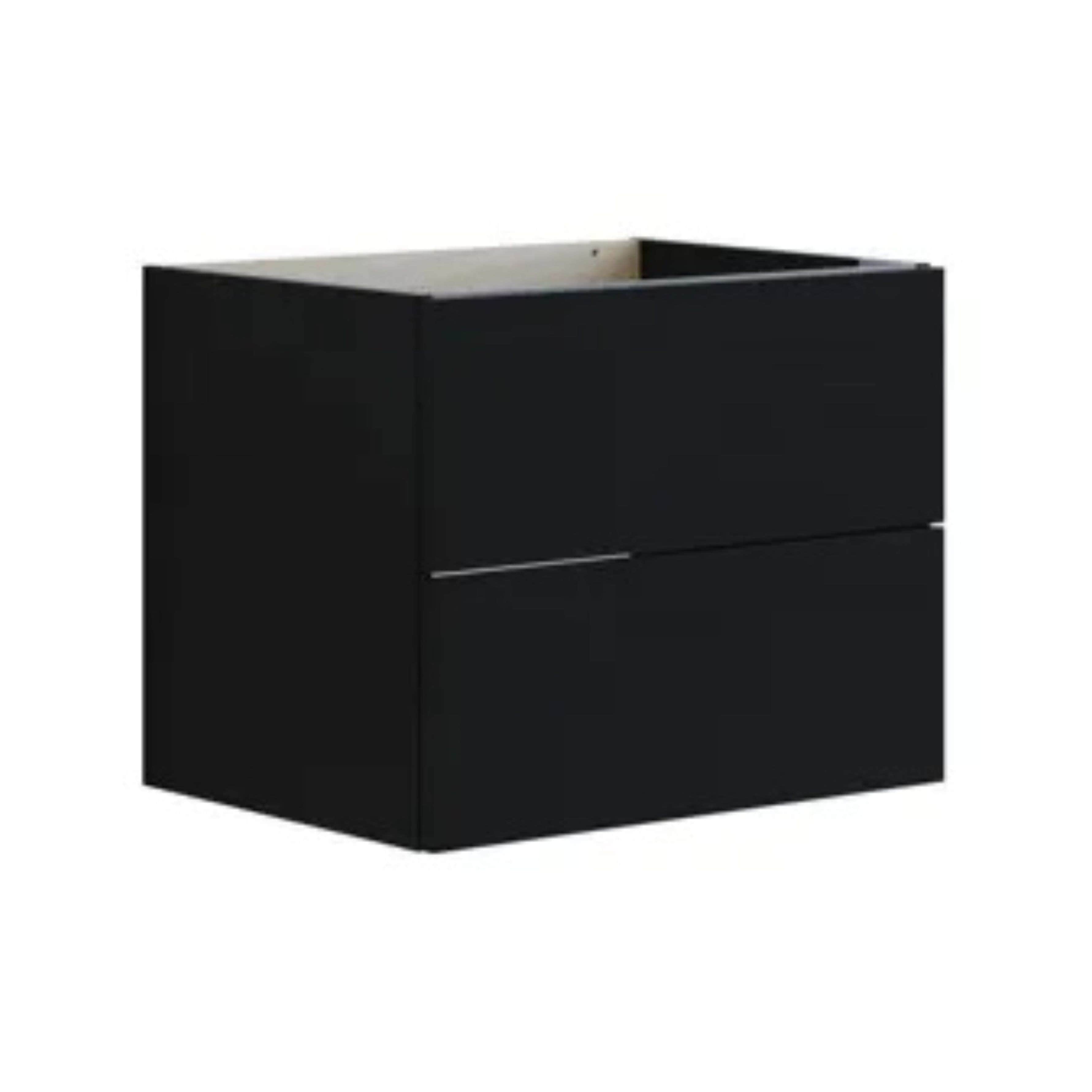 Dansani Inzo Glatt Servantskap 2 skuff H48 Svart eik / 60cm Dansani Servantskap DA-U19-1050