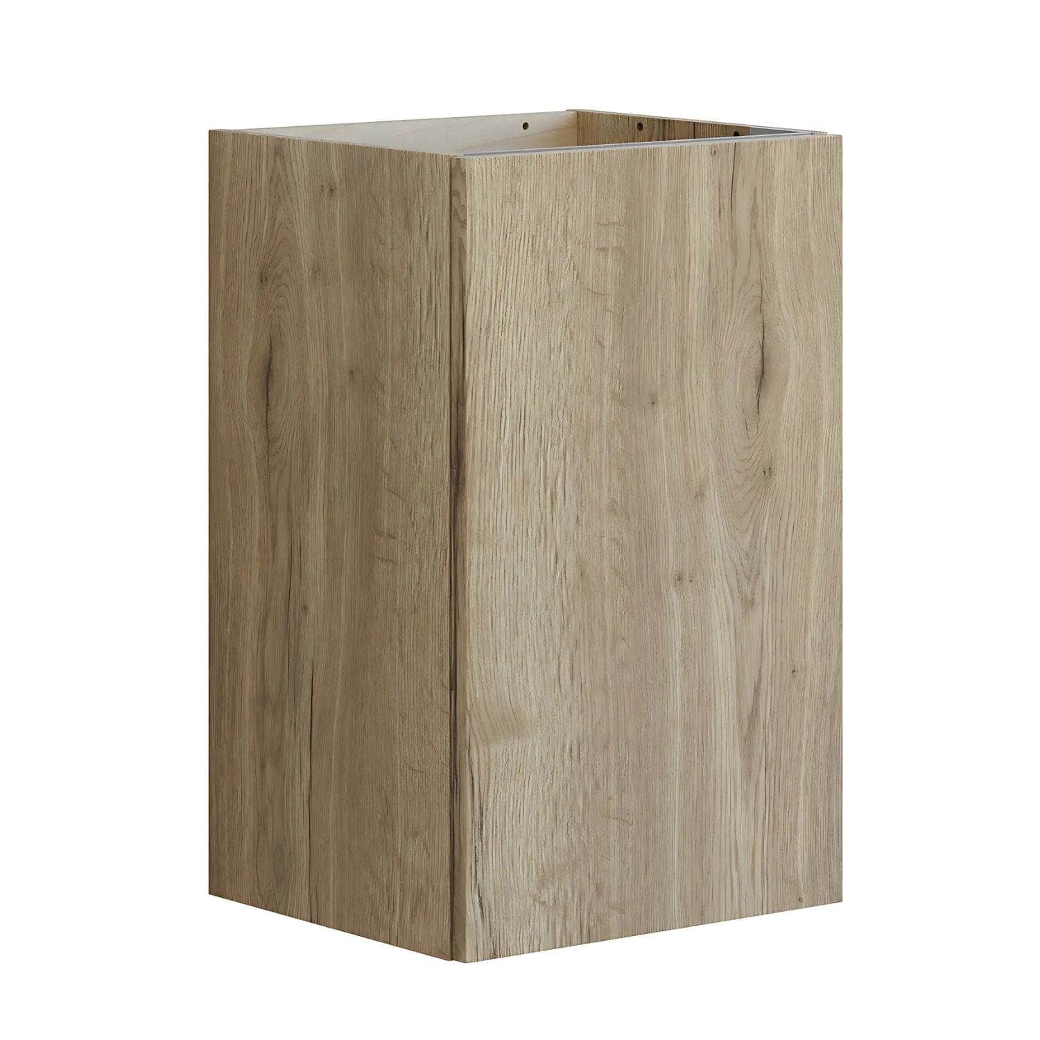 Dansani Inzo Glatt Servantskap Slim 1 Dør B40xH64xD35cm Natur eik / Høyre hengslet Dansani Servantskap DA-U02-1149