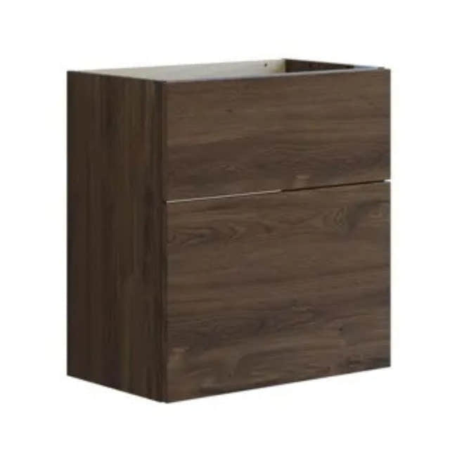 Dansani Inzo Glatt Servantskap Slim 2 skuff ekstra høy underskuff Brun eik / 60cm Dansani Servantskap DA-U10-1052