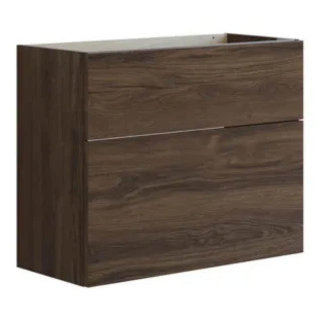 Dansani Inzo Glatt Servantskap Slim 2 skuff ekstra høy underskuff Brun eik / 80cm Dansani Servantskap DA-U11-1052