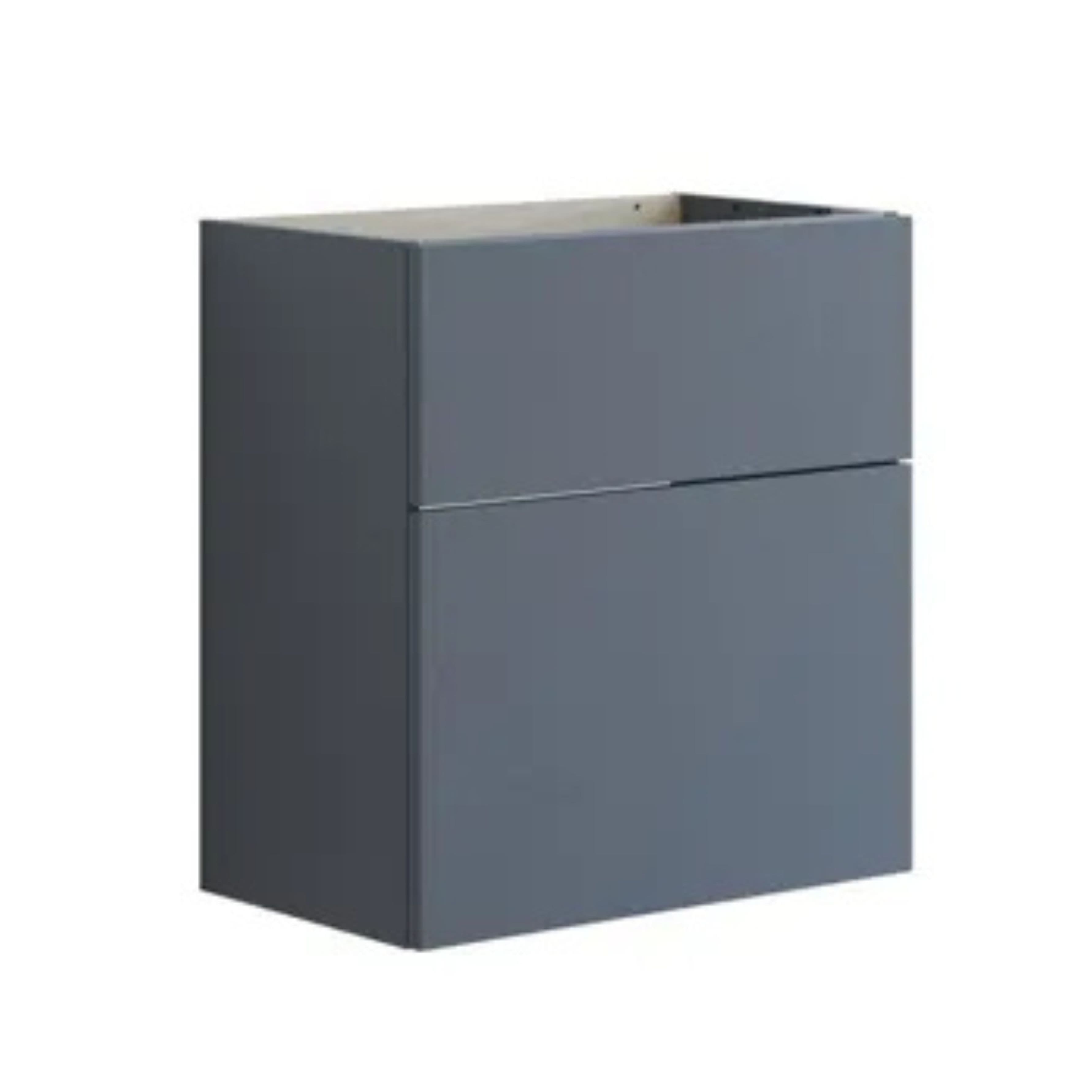 Dansani Inzo Glatt Servantskap Slim 2 skuff ekstra høy underskuff Grå matt / 50cm Dansani Servantskap DA-U09-1003