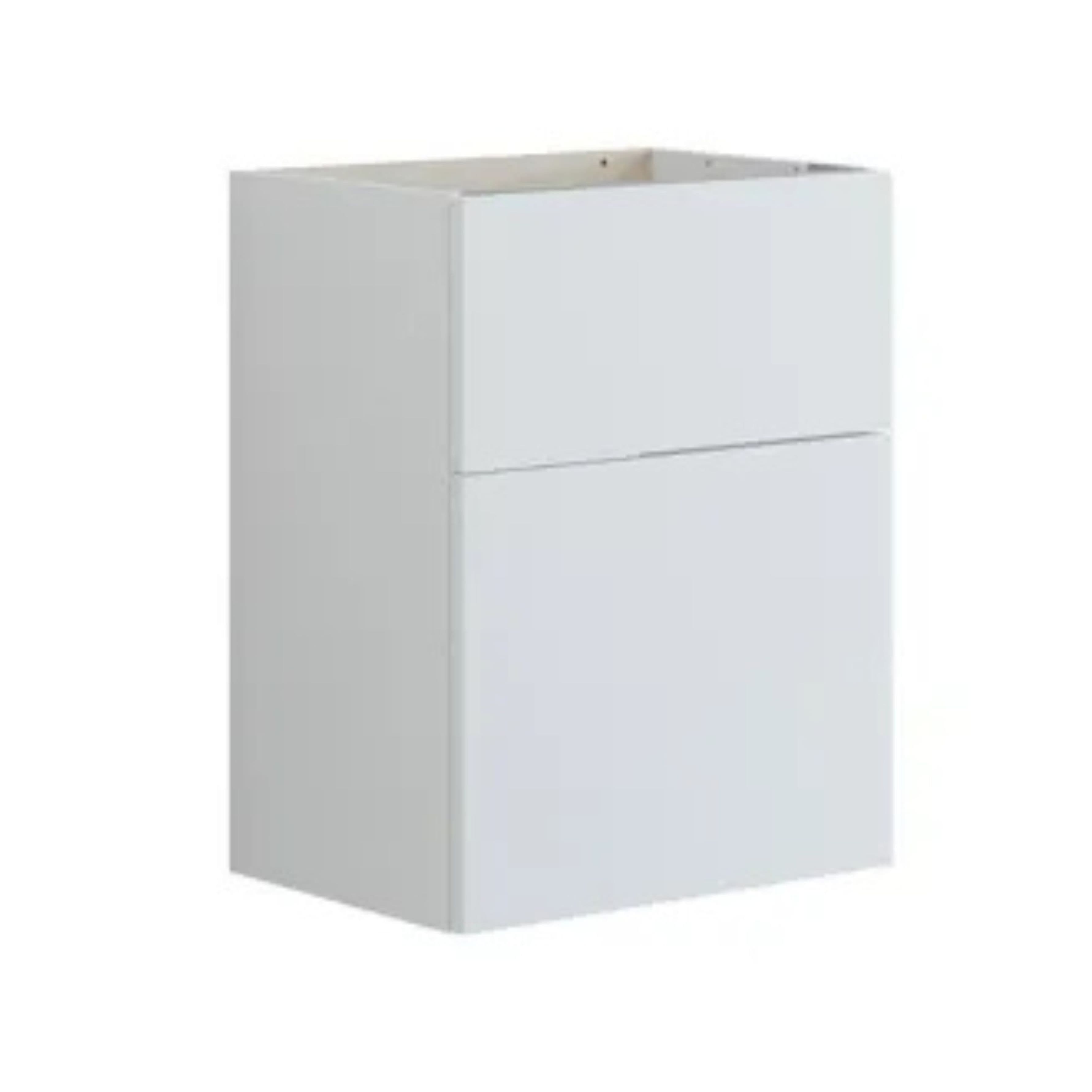 Dansani Inzo Glatt Servantskap Slim 2 skuff ekstra høy underskuff Hvit matt / 50cm Dansani Servantskap DA-U09-1010