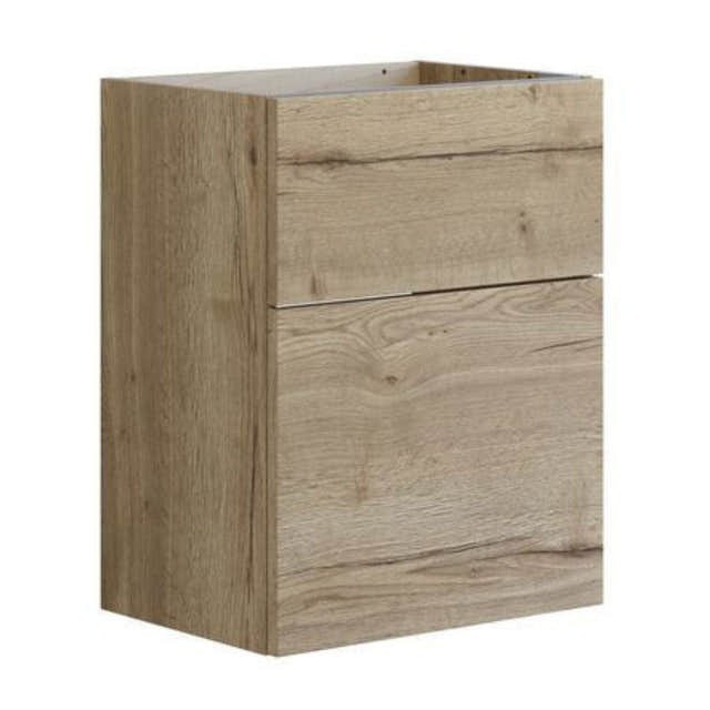 Dansani Inzo Glatt Servantskap Slim 2 skuff ekstra høy underskuff Natur eik / 50cm Dansani Servantskap DA-U09-1049