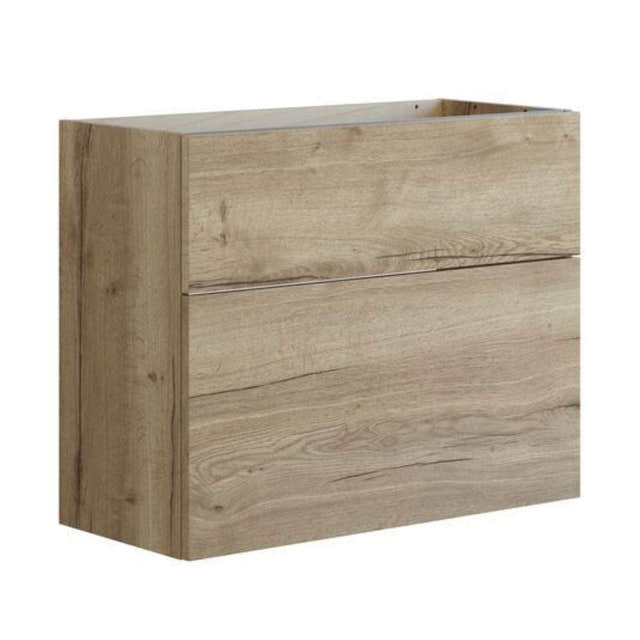 Dansani Inzo Glatt Servantskap Slim 2 skuff ekstra høy underskuff Natur eik / 80cm Dansani Servantskap DA-U11-1049