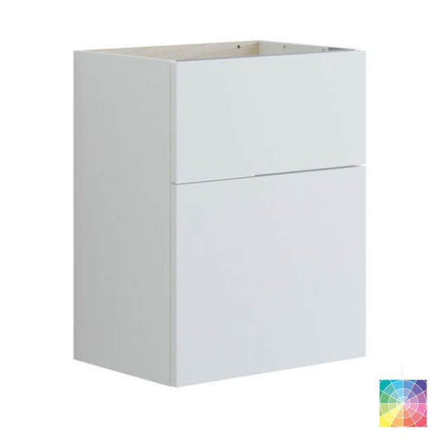 Dansani Inzo Glatt Servantskap Slim 2 skuff ekstra høy underskuff NCS farge / 50cm Dansani Servantskap DA-U09-1099