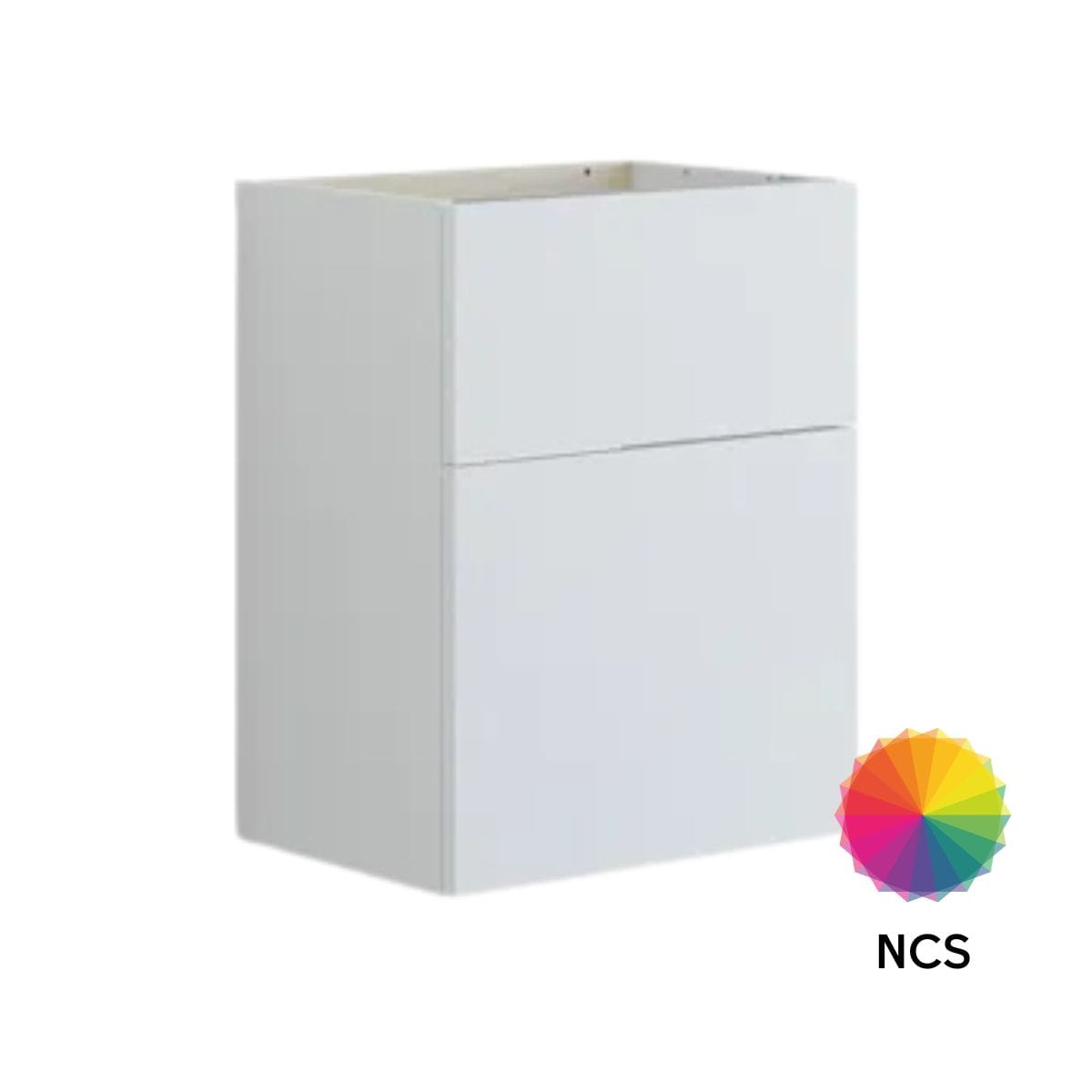Dansani Inzo Glatt Servantskap Slim 2 skuff ekstra høy underskuff NCS farge / 50cm Dansani Servantskap DA-U09-1099