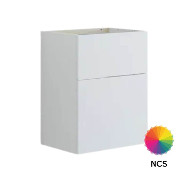 Dansani Inzo Glatt Servantskap Slim 2 skuff ekstra høy underskuff NCS farge / 50cm Dansani Servantskap DA-U09-1099