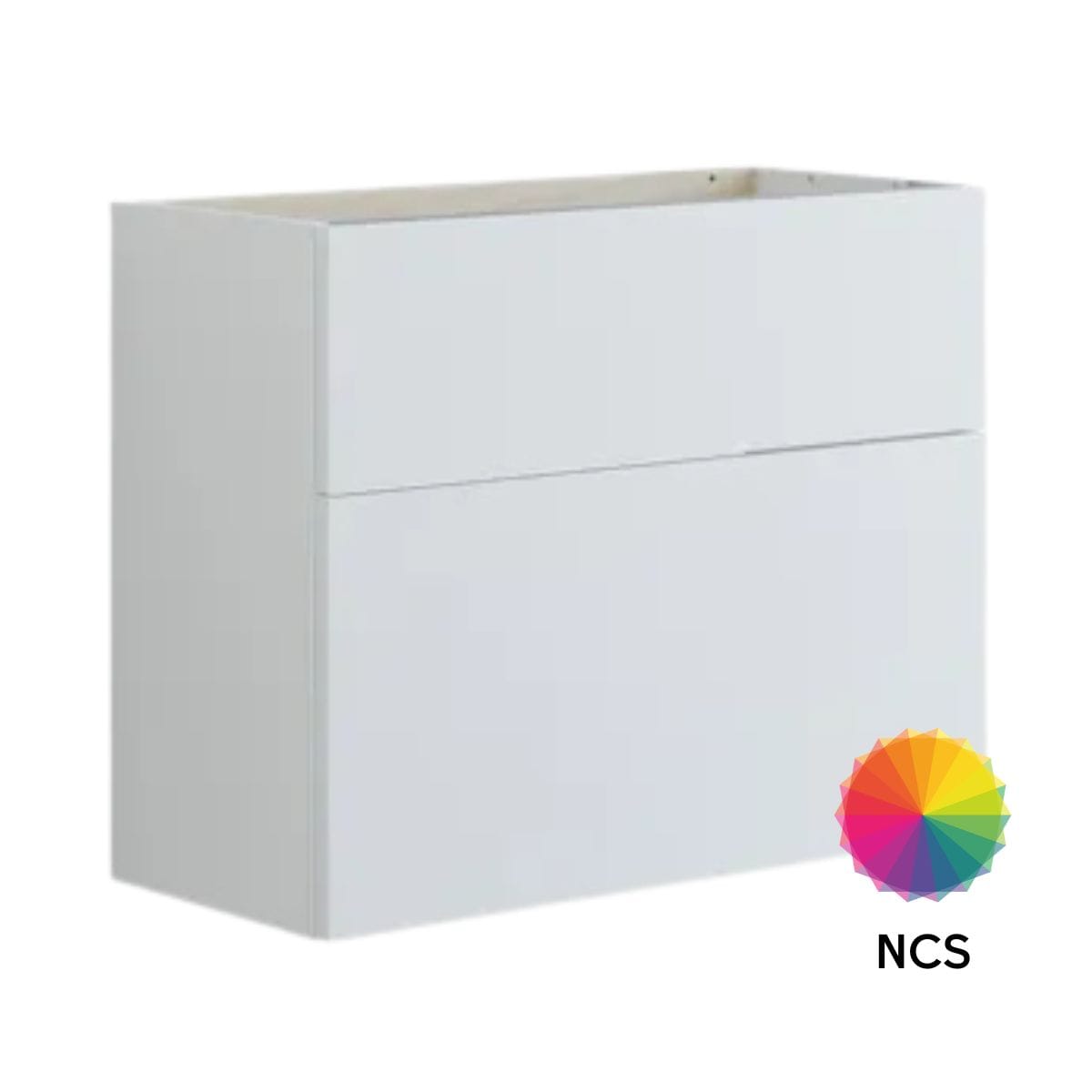 Dansani Inzo Glatt Servantskap Slim 2 skuff ekstra høy underskuff NCS farge / 80cm Dansani Servantskap DA-U11-1099