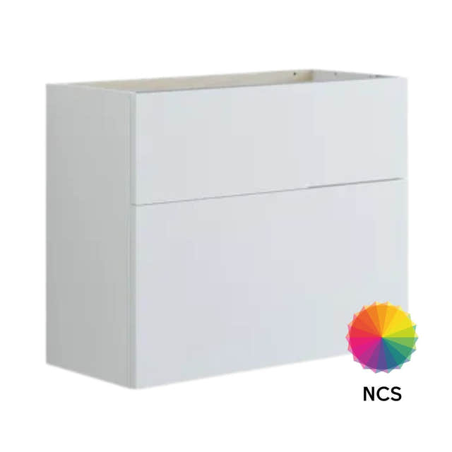 Dansani Inzo Glatt Servantskap Slim 2 skuff ekstra høy underskuff NCS farge / 80cm Dansani Servantskap DA-U11-1099
