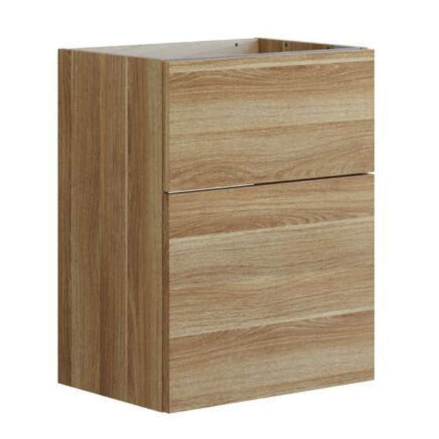 Dansani Inzo Glatt Servantskap Slim 2 skuff ekstra høy underskuff Varm eik / 50cm Dansani Servantskap DA-U09-1055