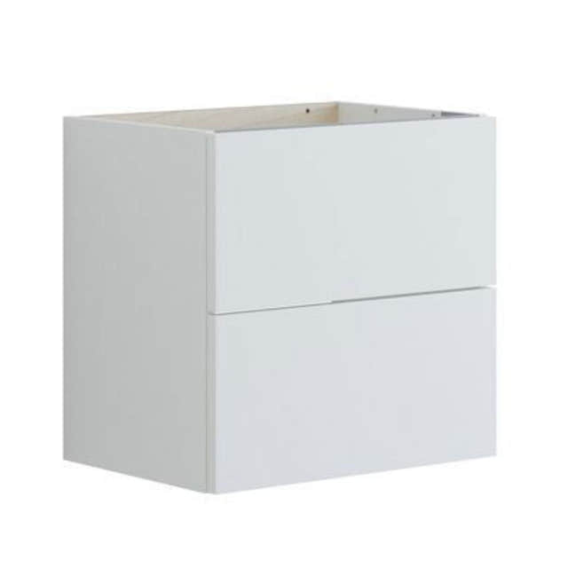 Dansani Inzo Glatt Servantskap Slim 2 Skuff Hvit matt / 50cm Dansani Servantskap DA-U06-1010